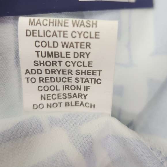 Barbara Erickson NWT Blue Print Pull On Ankle Pants Large - Picture 7 of 7